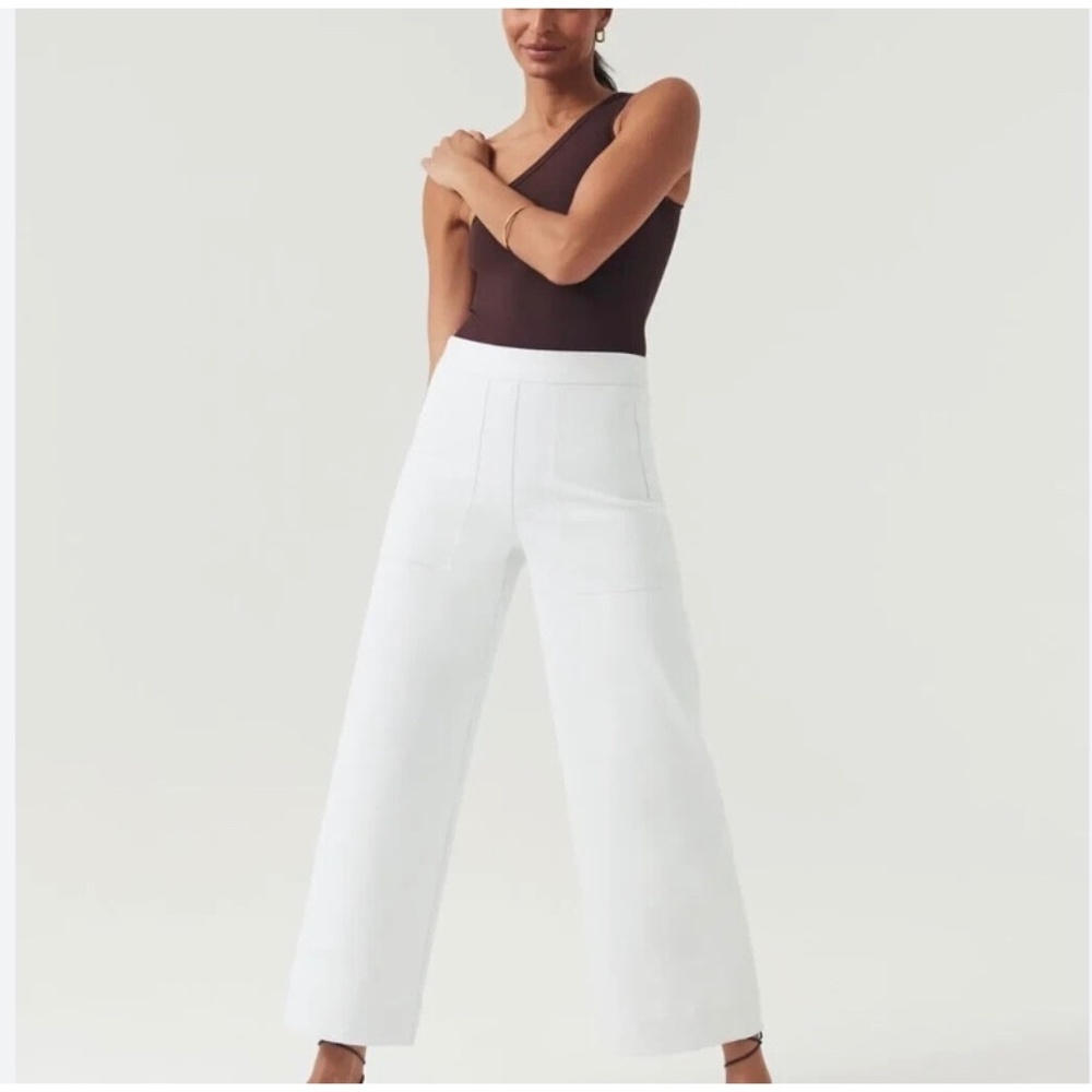 SPANX On The Go Wide Leg Cropped Pants